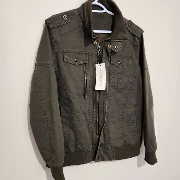 Chouyatou Jackets & Blazers - Chouyatou Jacket Women Size Medium Olive Green Color